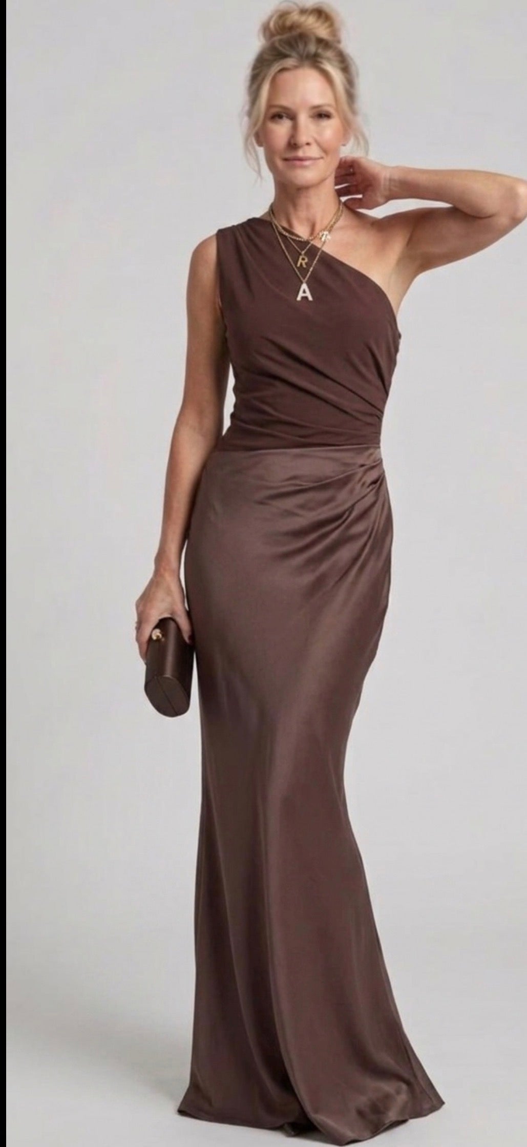 Alice | Maxi Dress with a Guilt in Satin