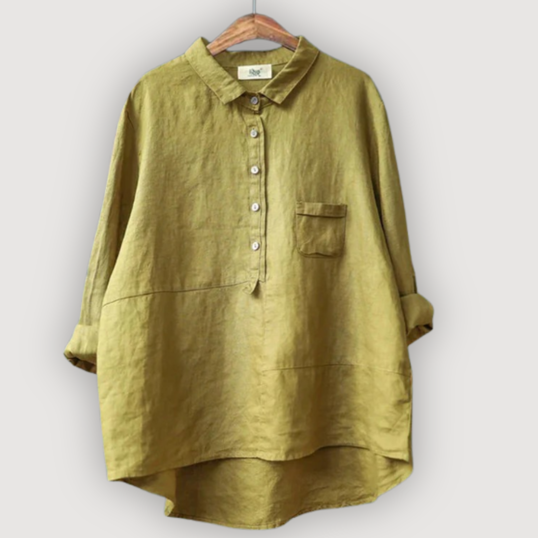 Olivia Relaxed Linen Blouse