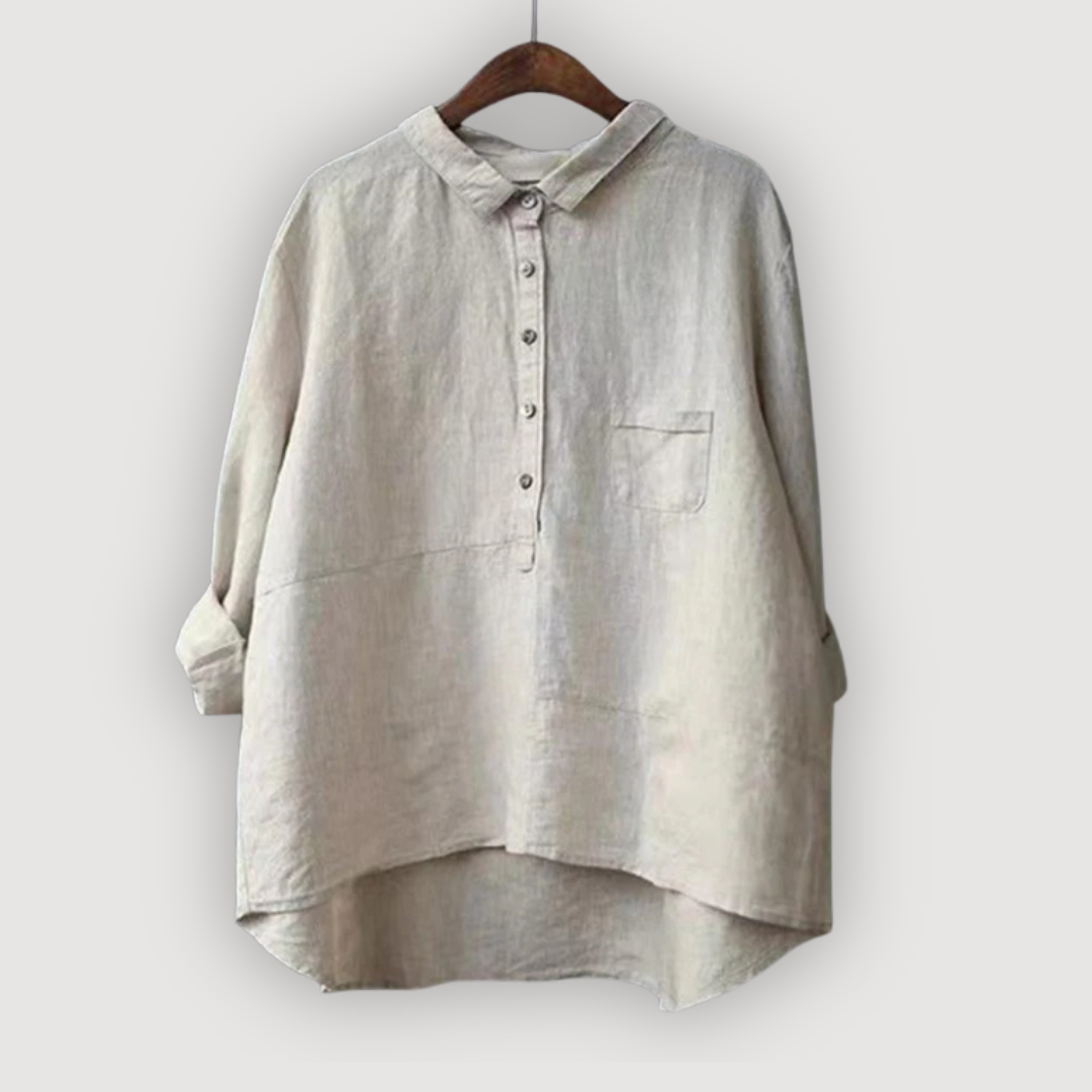 Olivia Relaxed Linen Blouse