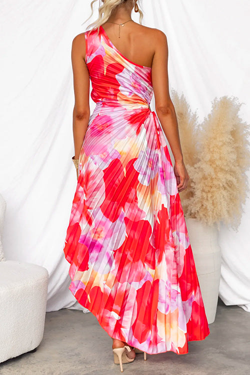 Lily | Pleated One-Shoulder Dress