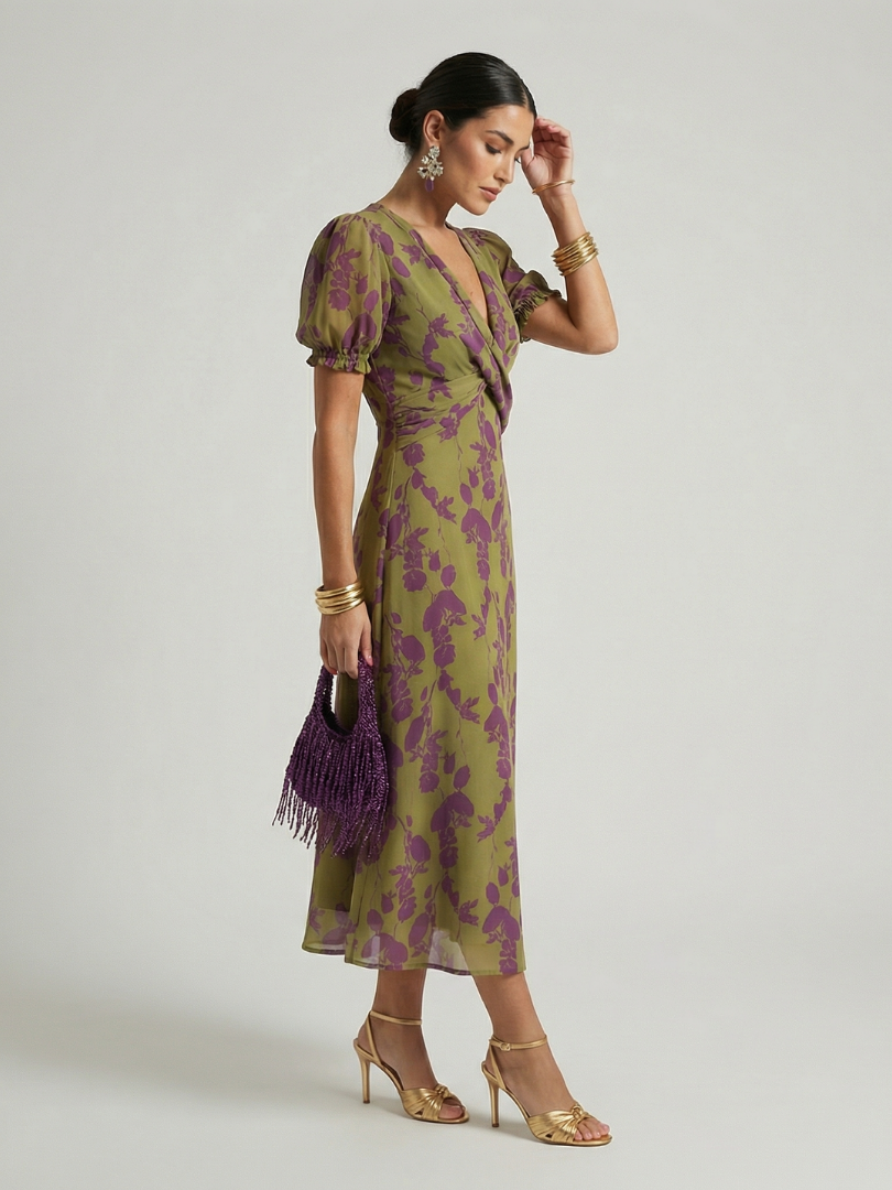 Lauren | Relaxed Floral Midi Dress