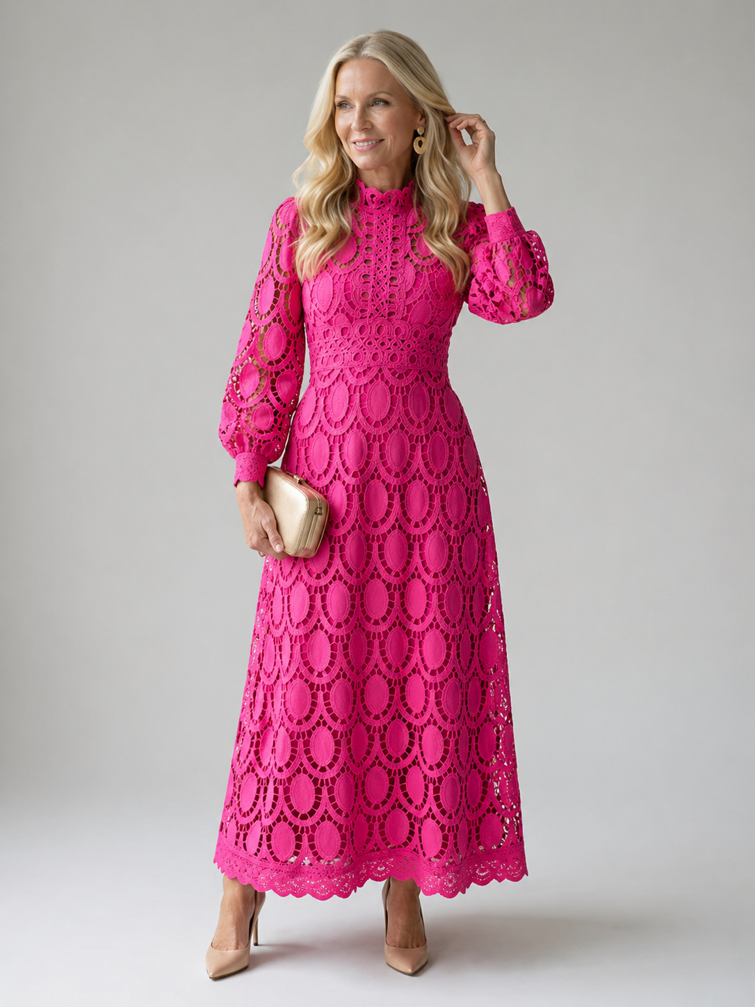 Charlotte | Lace Midi Dress