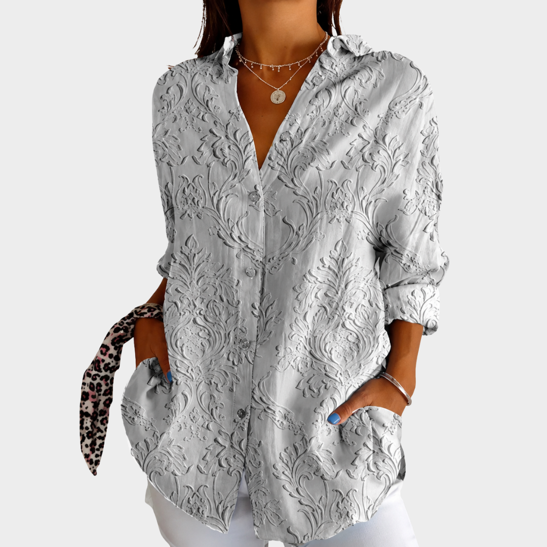 Light and colourful blouse with print