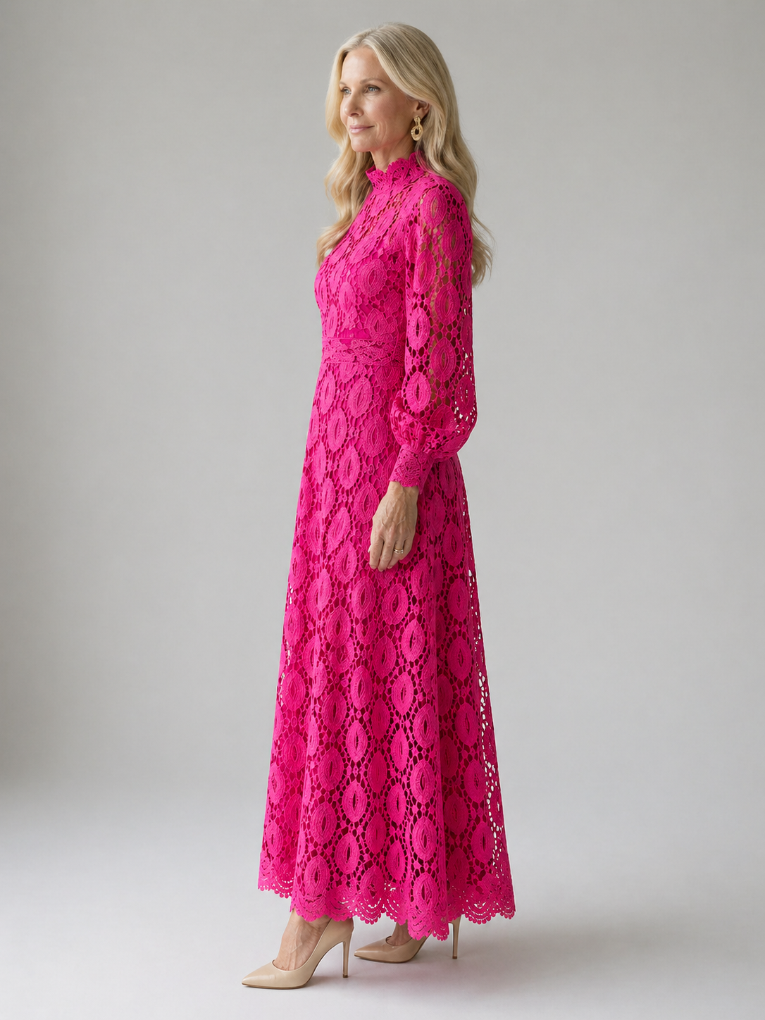 Charlotte | Lace Midi Dress
