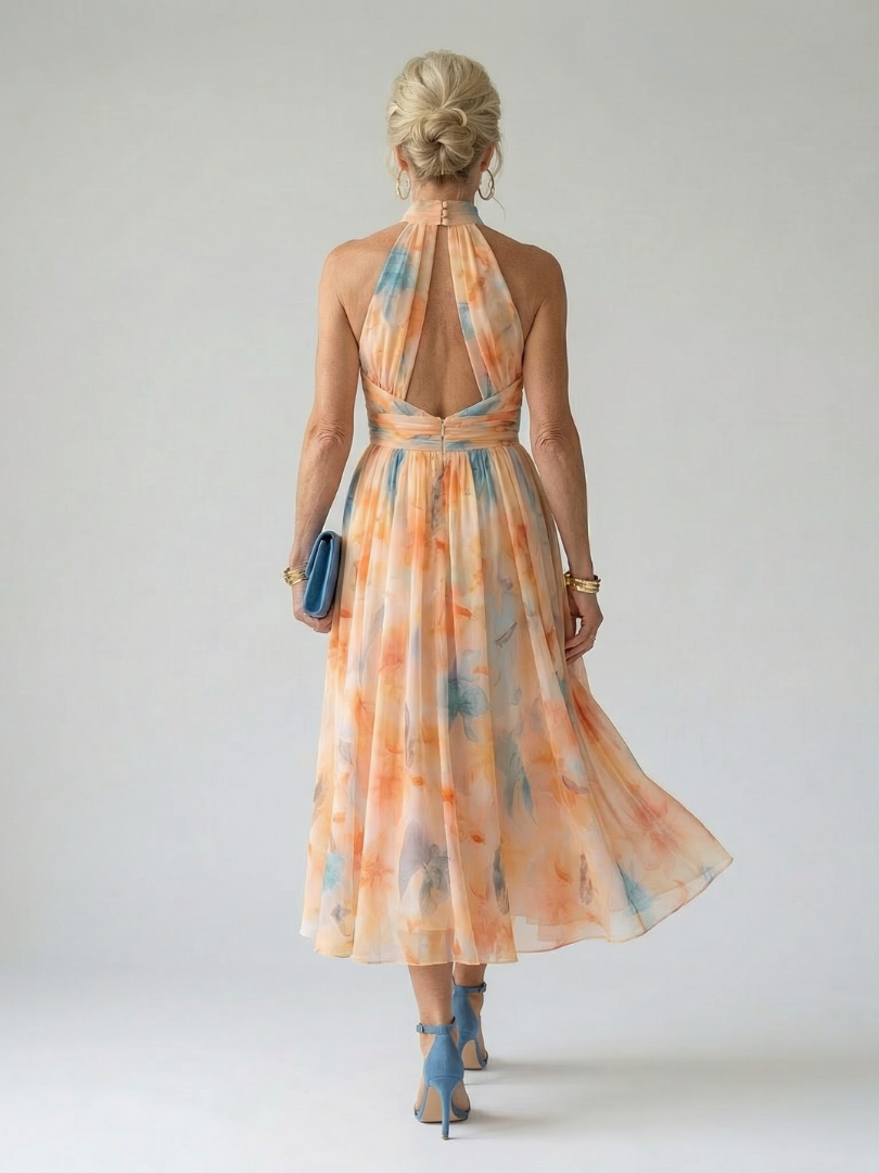 Harriet | Soft Halter Midi Dress