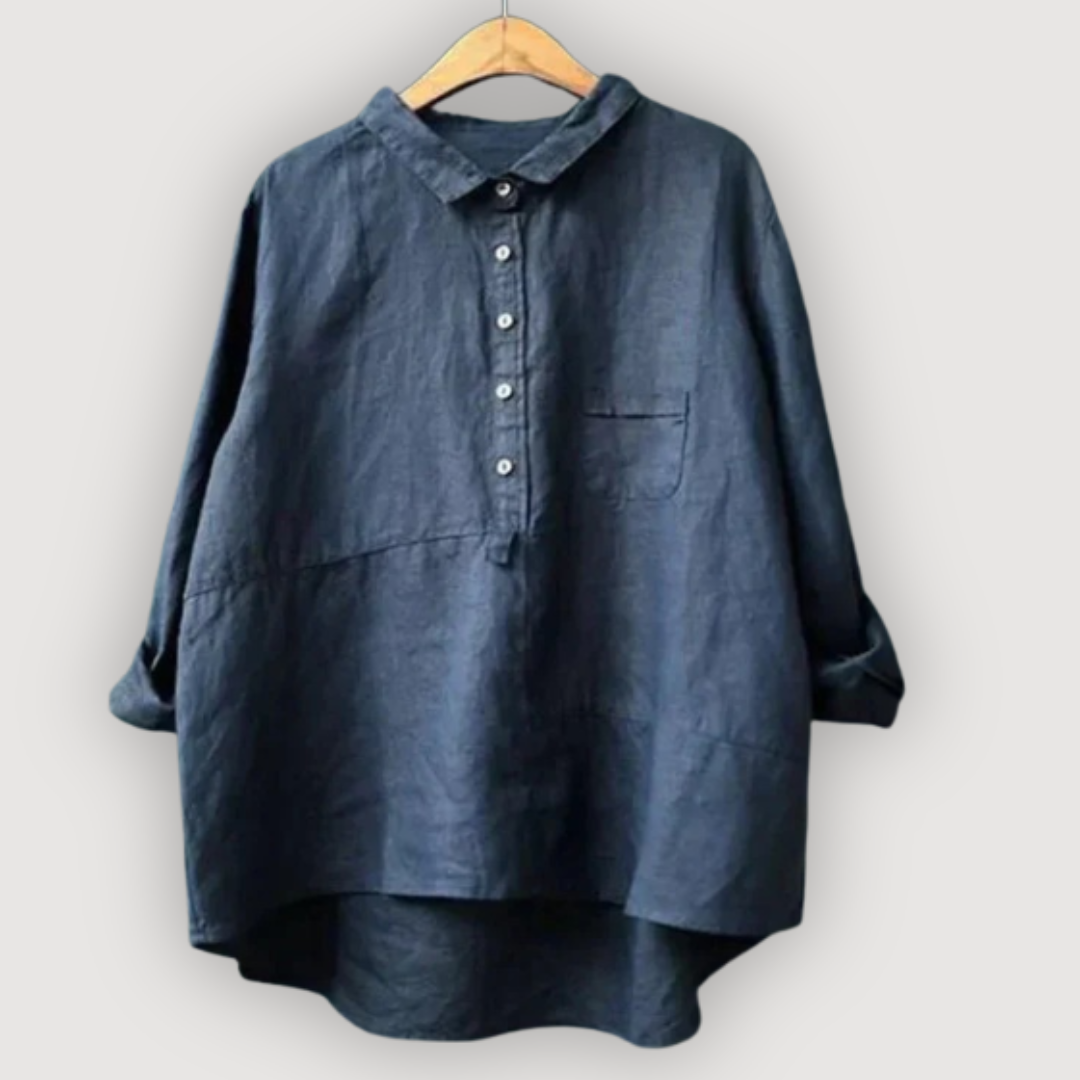 Olivia Relaxed Linen Blouse