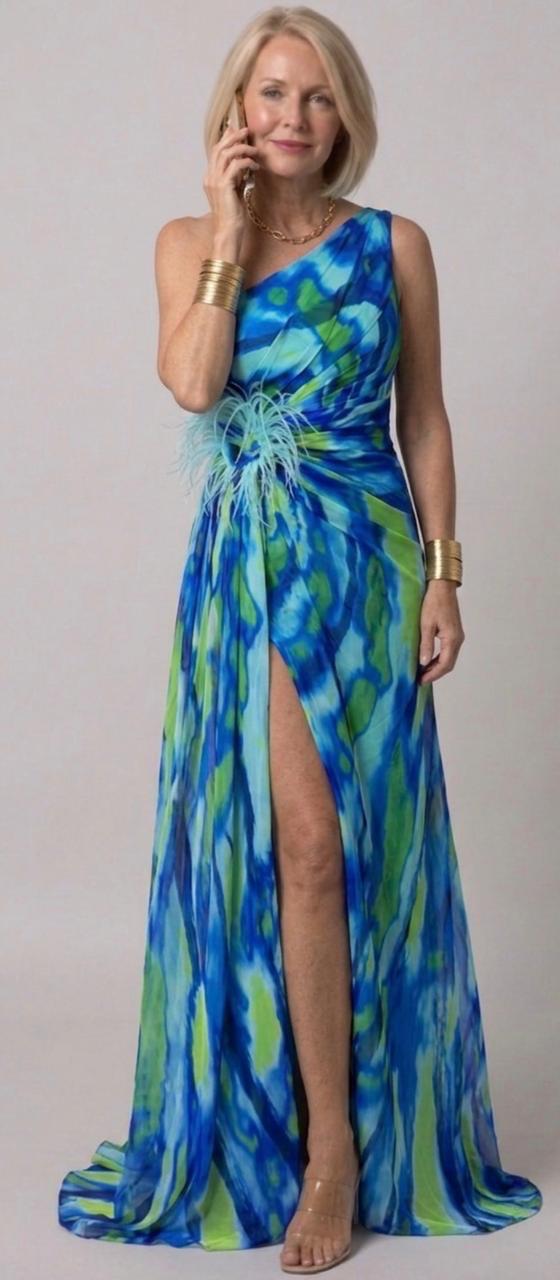 Matilda | Vibrant Draped Dress