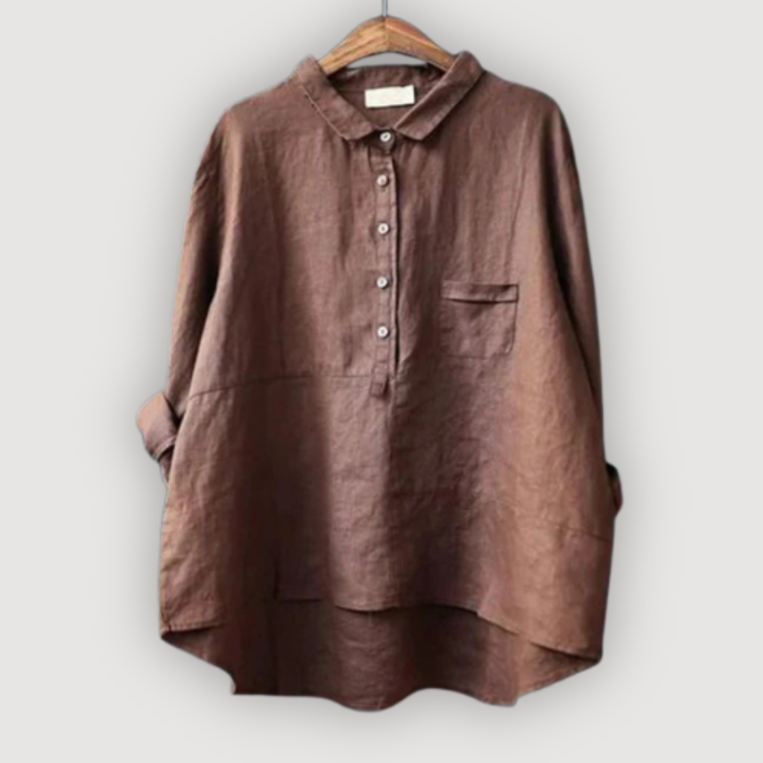 Olivia Relaxed Linen Blouse