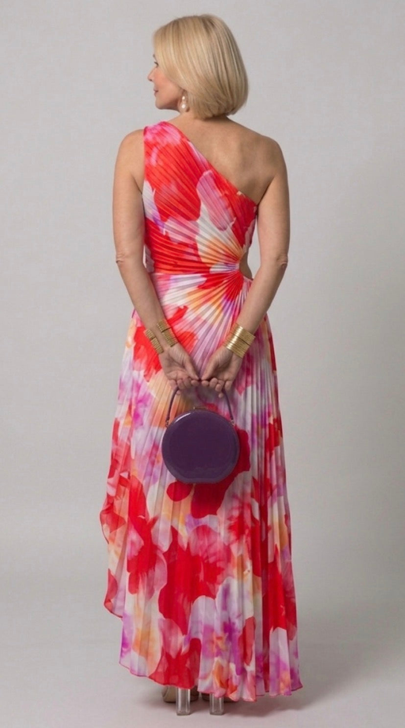 Lily | Pleated One-Shoulder Dress