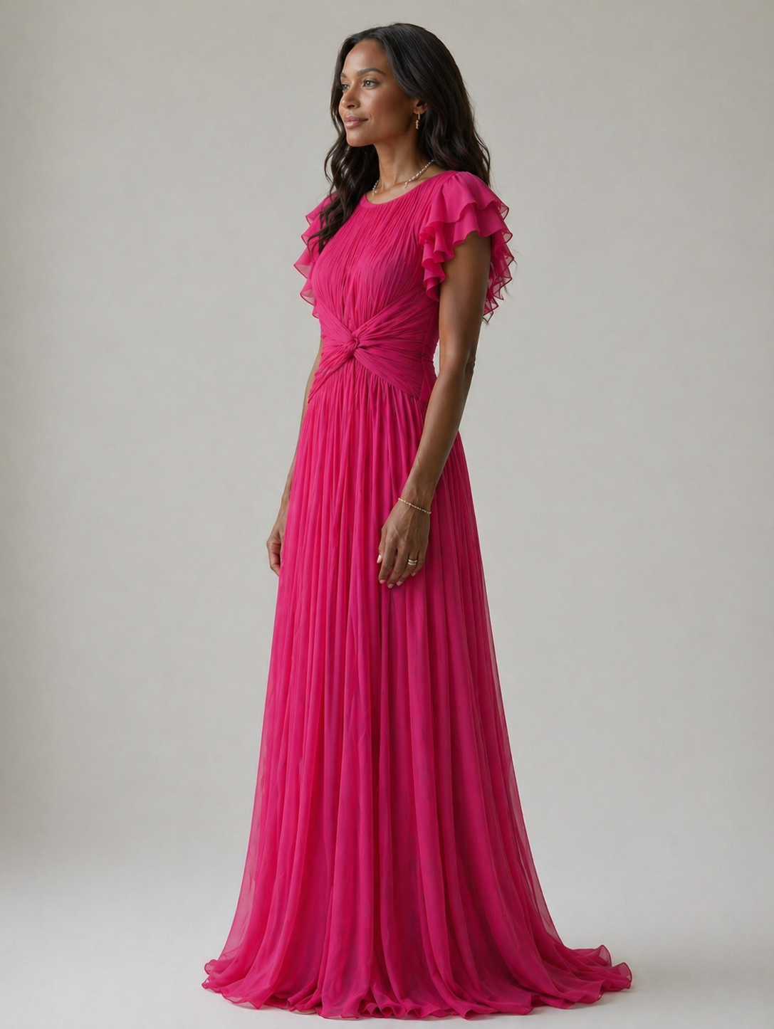 Abigail | Pleated Evening Dress