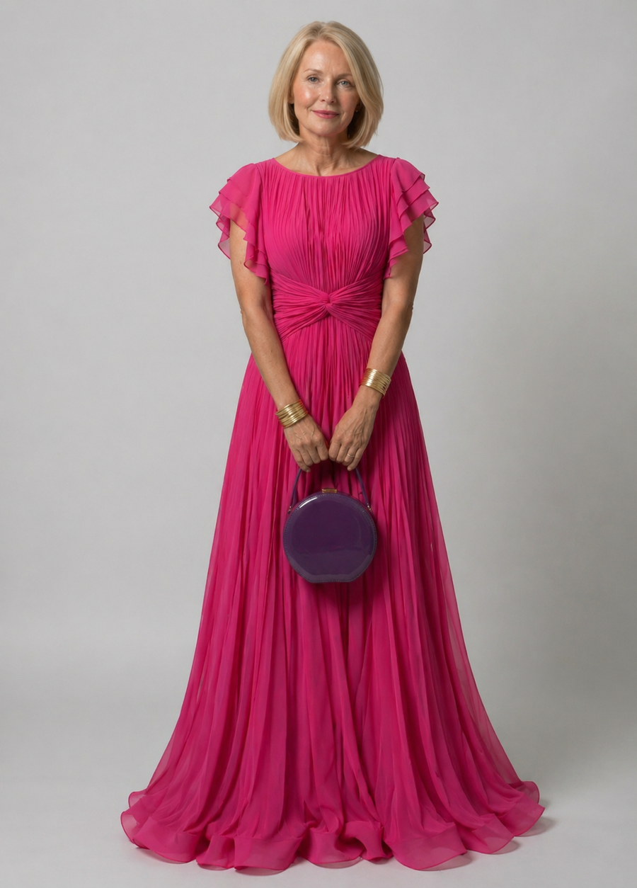 Abigail | Pleated Evening Dress