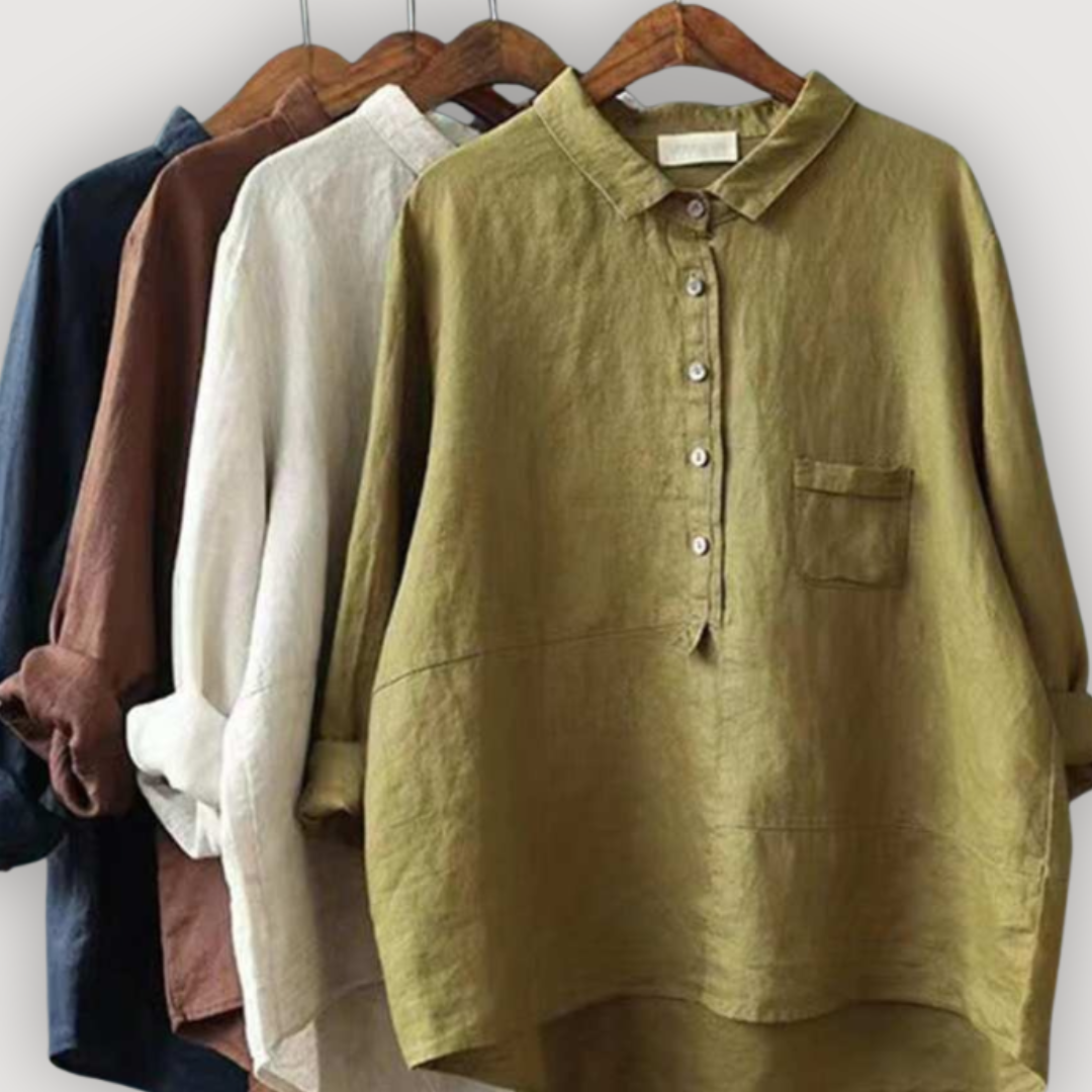 Olivia Relaxed Linen Blouse