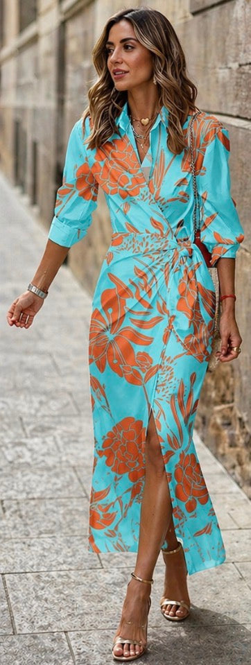Lucy | Printed Wrap Dress
