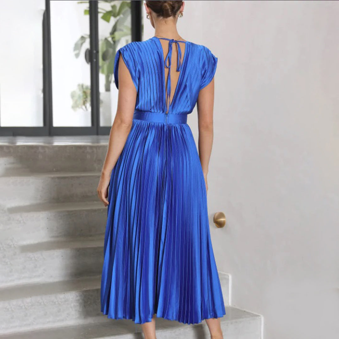 Emily | Timeless Pleated Midi Dress