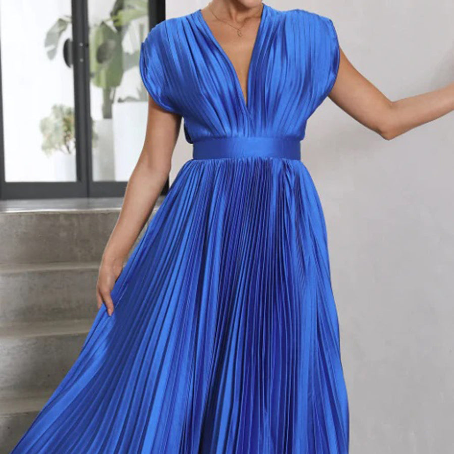 Emily | Timeless Pleated Midi Dress