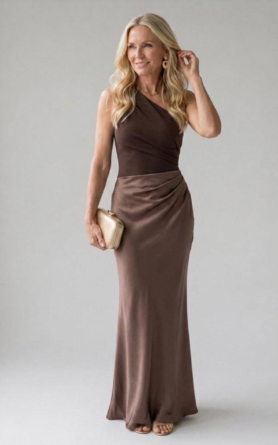 Alice | Maxi Dress with a Guilt in Satin