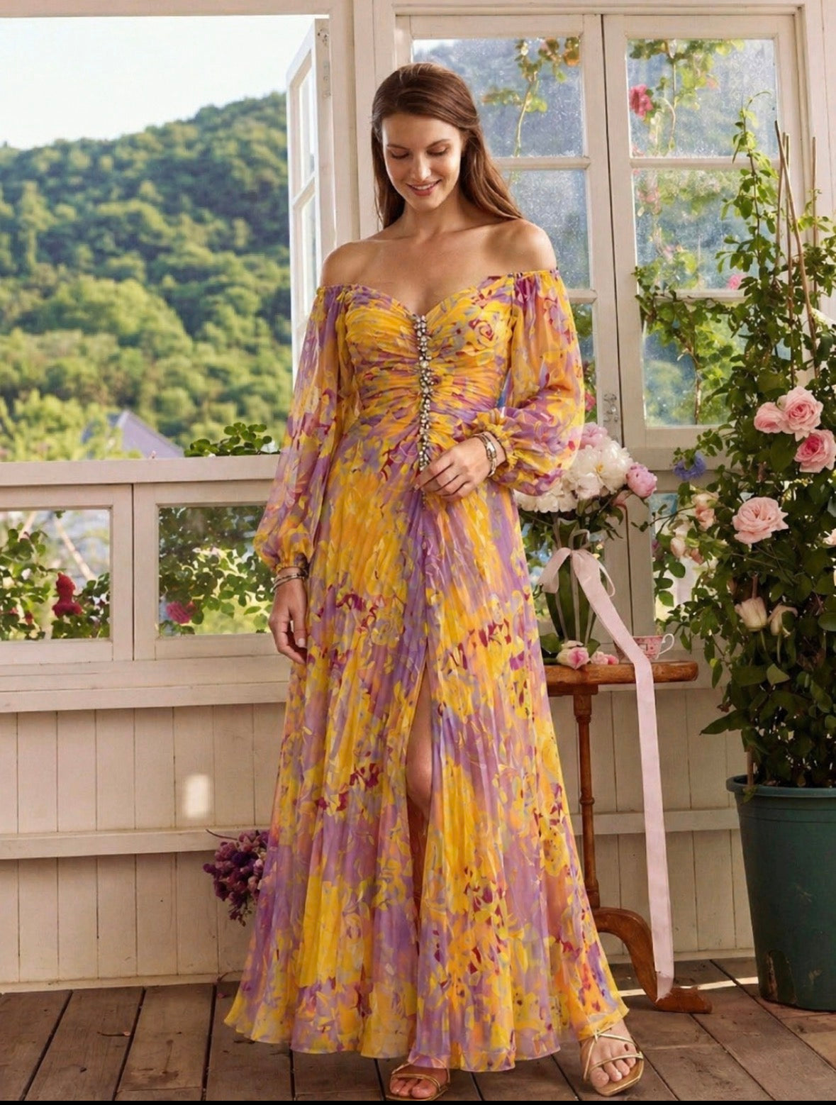 Mia | Elegant Dress with V-Neck