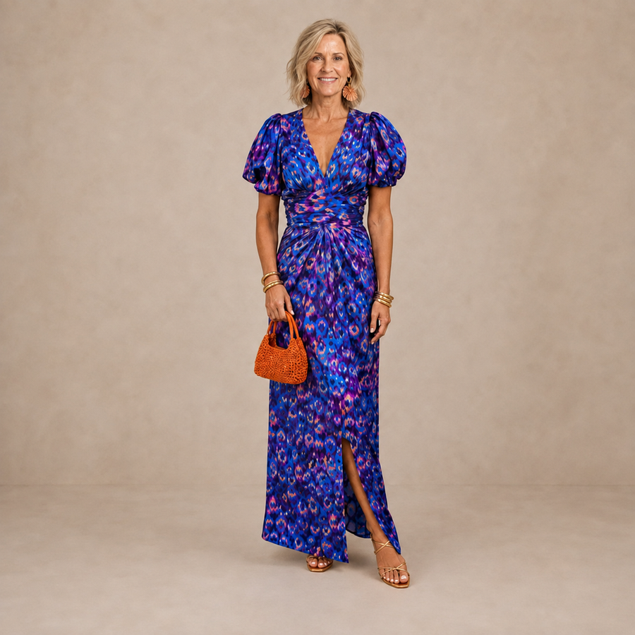 Tora™ | Elegant Dress With Pleated Sleeves