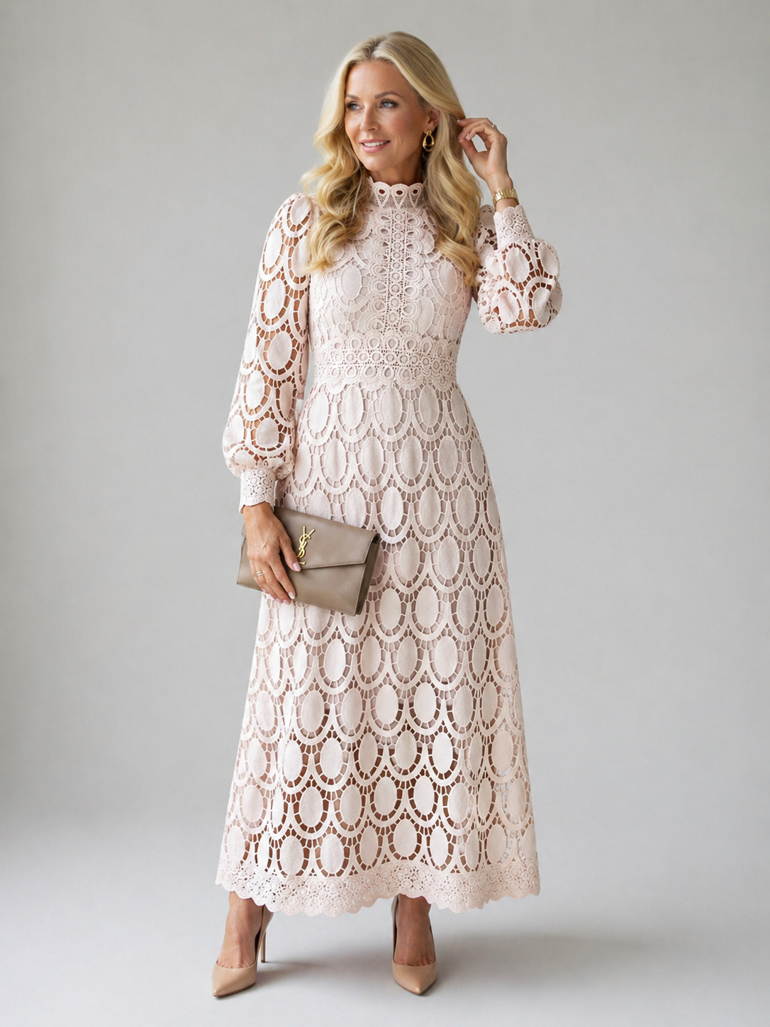 Charlotte | Lace Midi Dress
