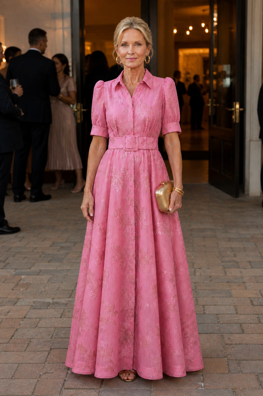 Rosie | Belted Floral Maxi Dress