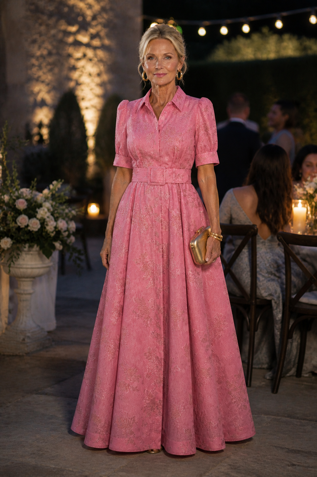 Rosie | Belted Floral Maxi Dress