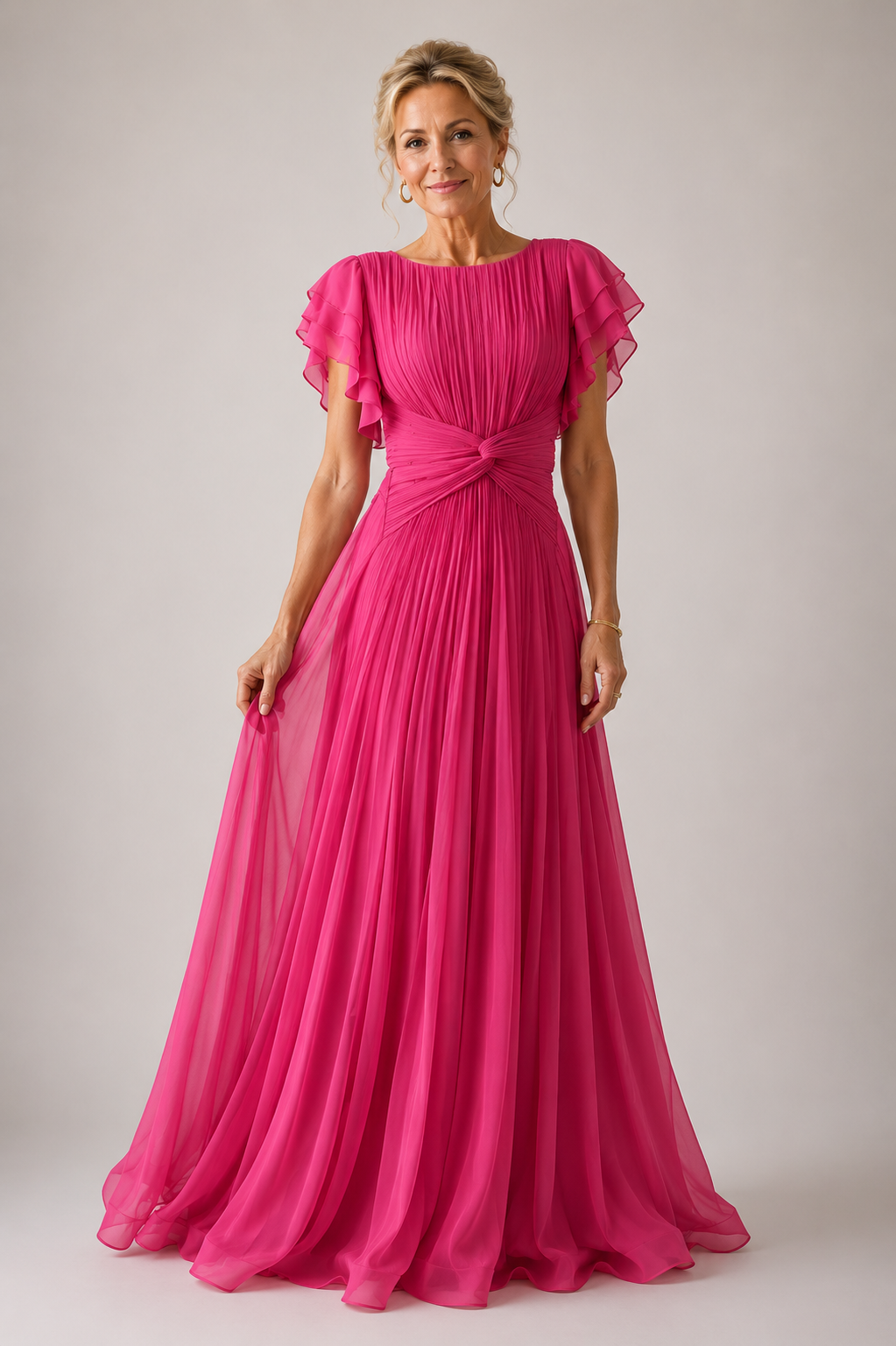Abigail | Pleated Evening Dress