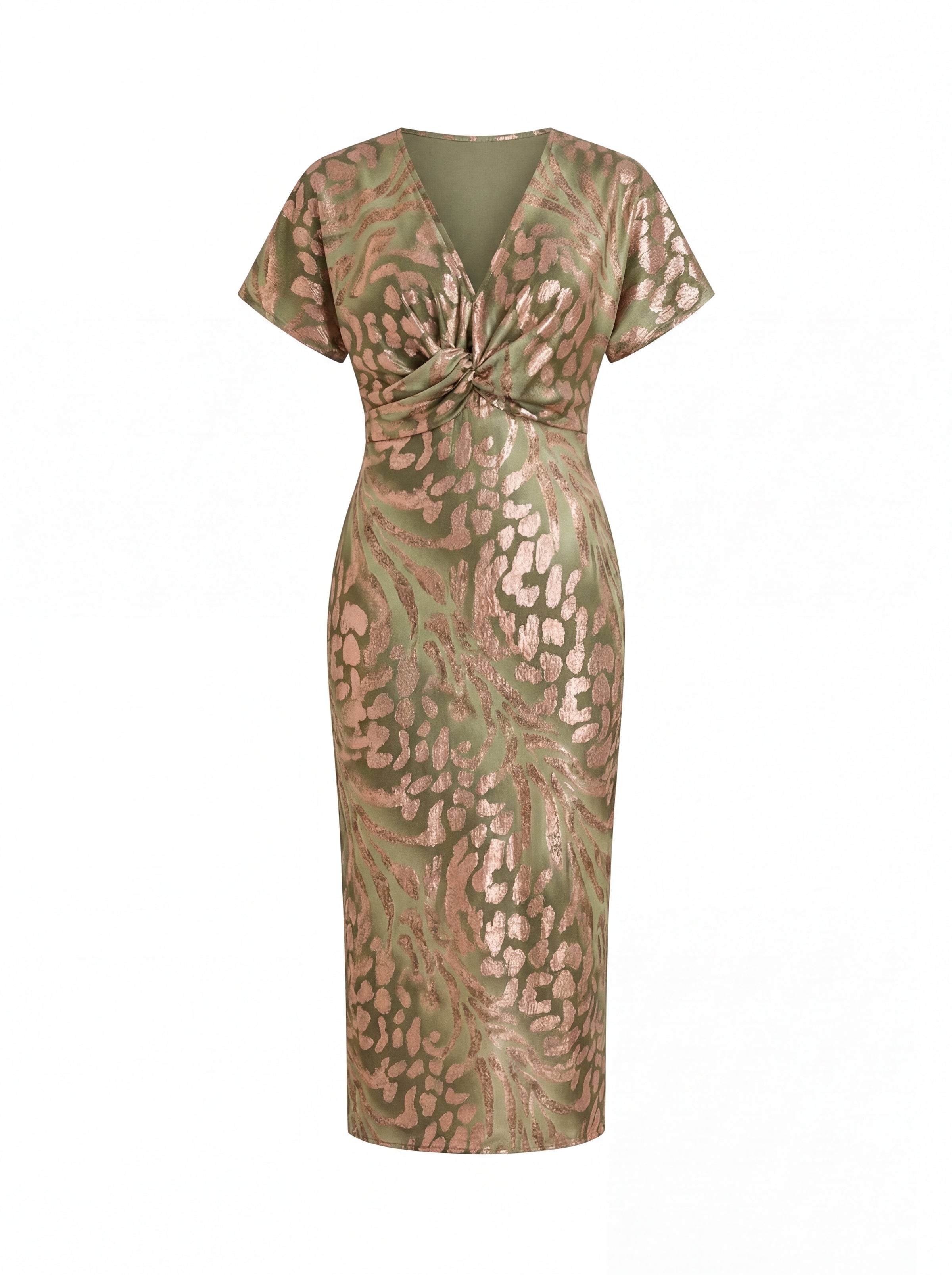 Copper Midi Dress | Women's Spring Dress