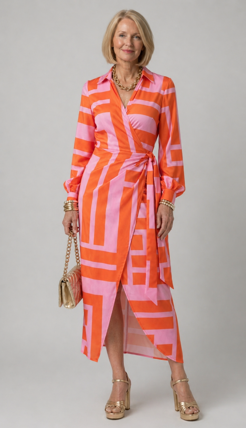 Lucy | Printed Wrap Dress