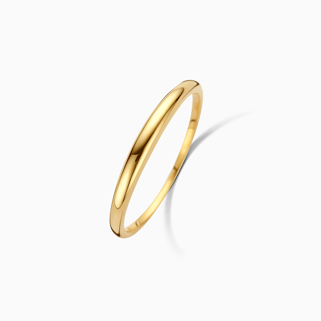 Gold Dome-Shaped Ring