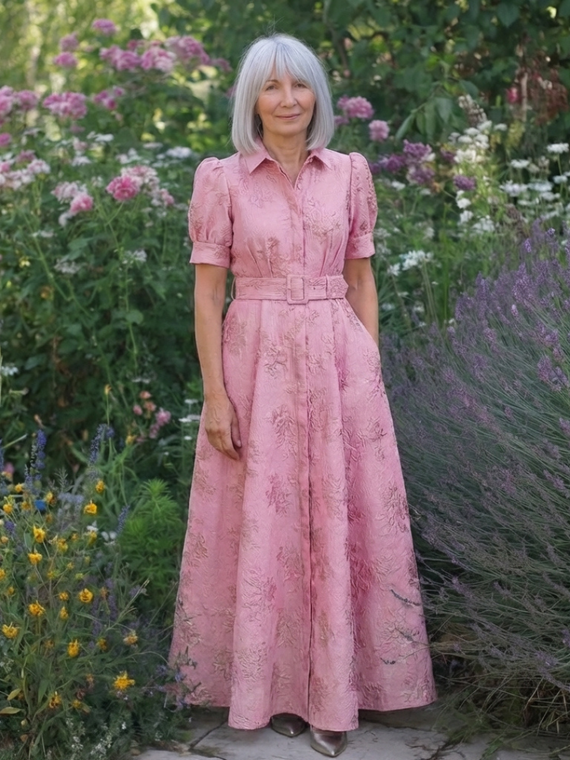 Rosie | Belted Floral Maxi Dress