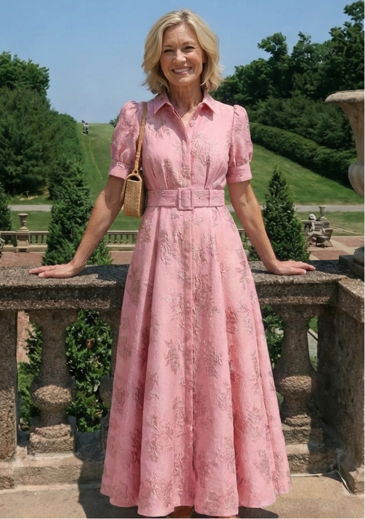 Rosie | Belted Floral Maxi Dress
