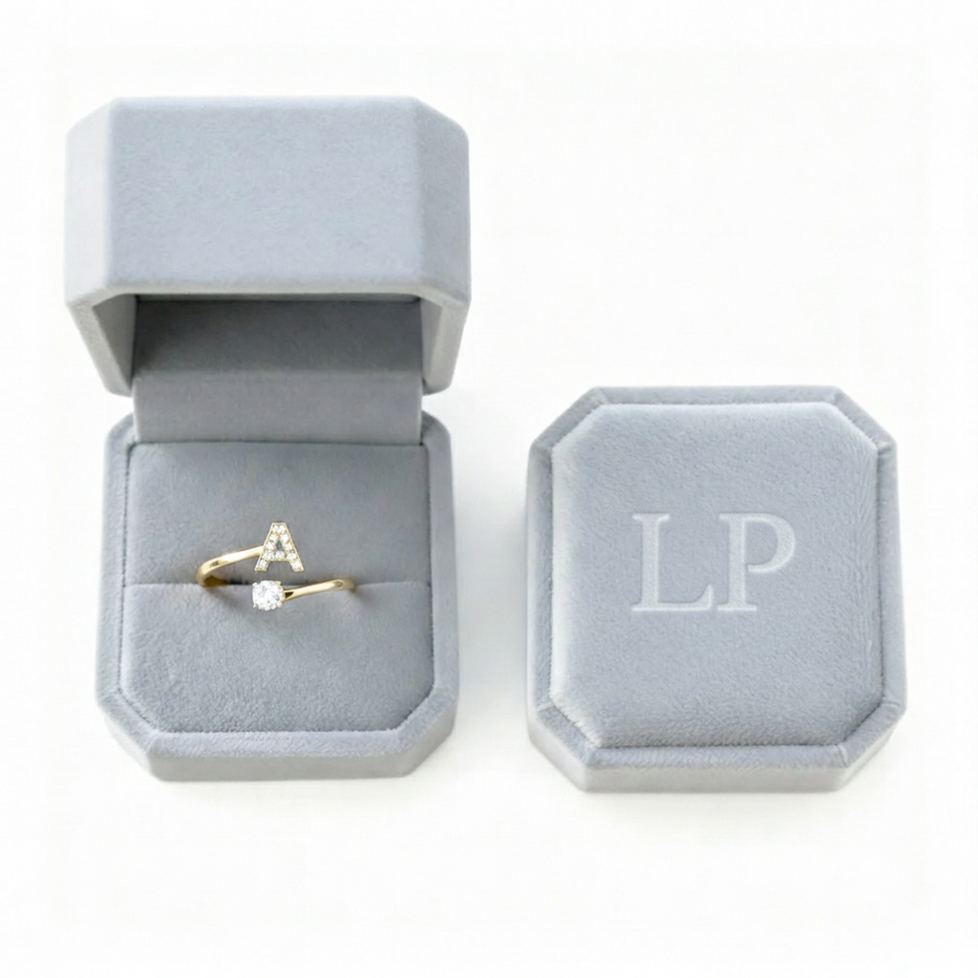 Diamond Initial Ring
