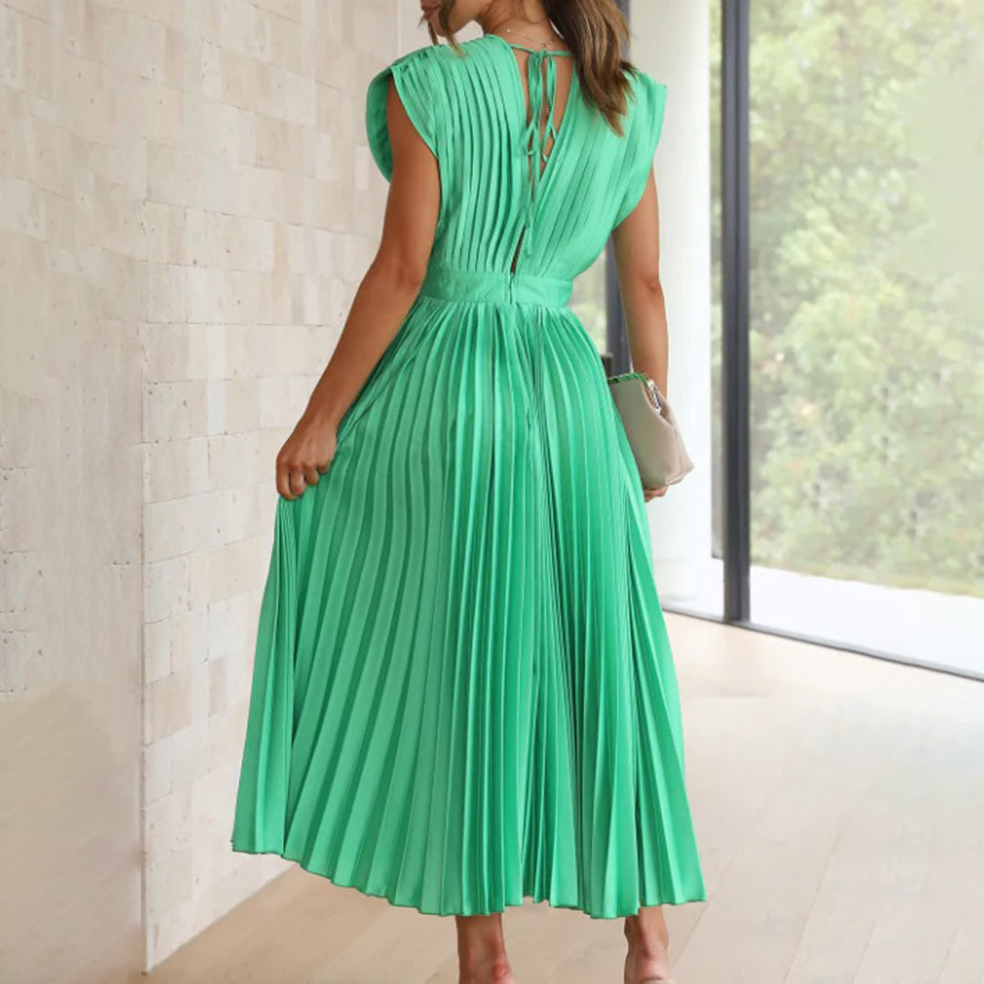 Emily | Timeless Pleated Midi Dress