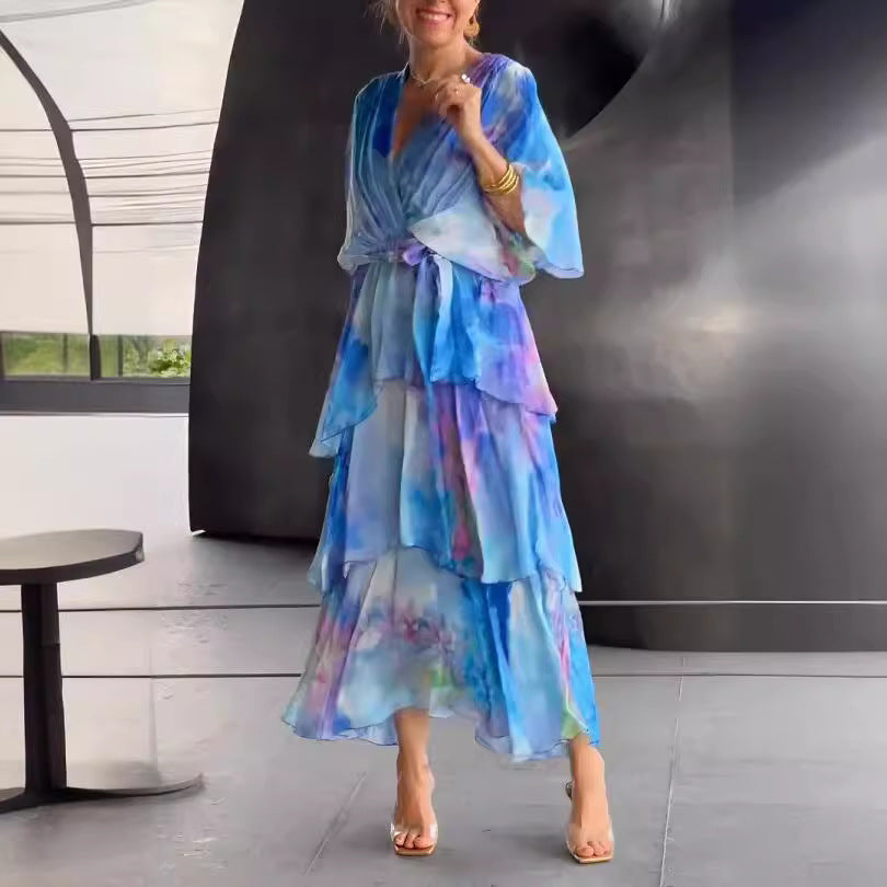 Soleil Floral Layer Dress