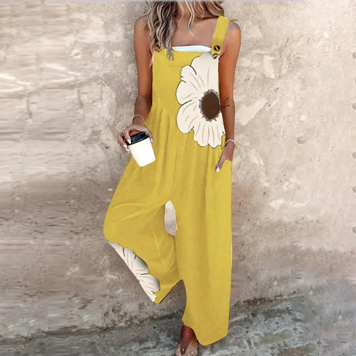 Audrey - Comfortable Printed Overalls