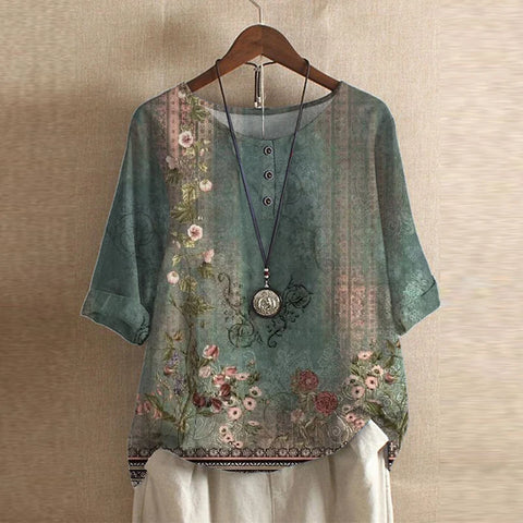 Rosalie | Retro-Inspired Blouse with Button Details