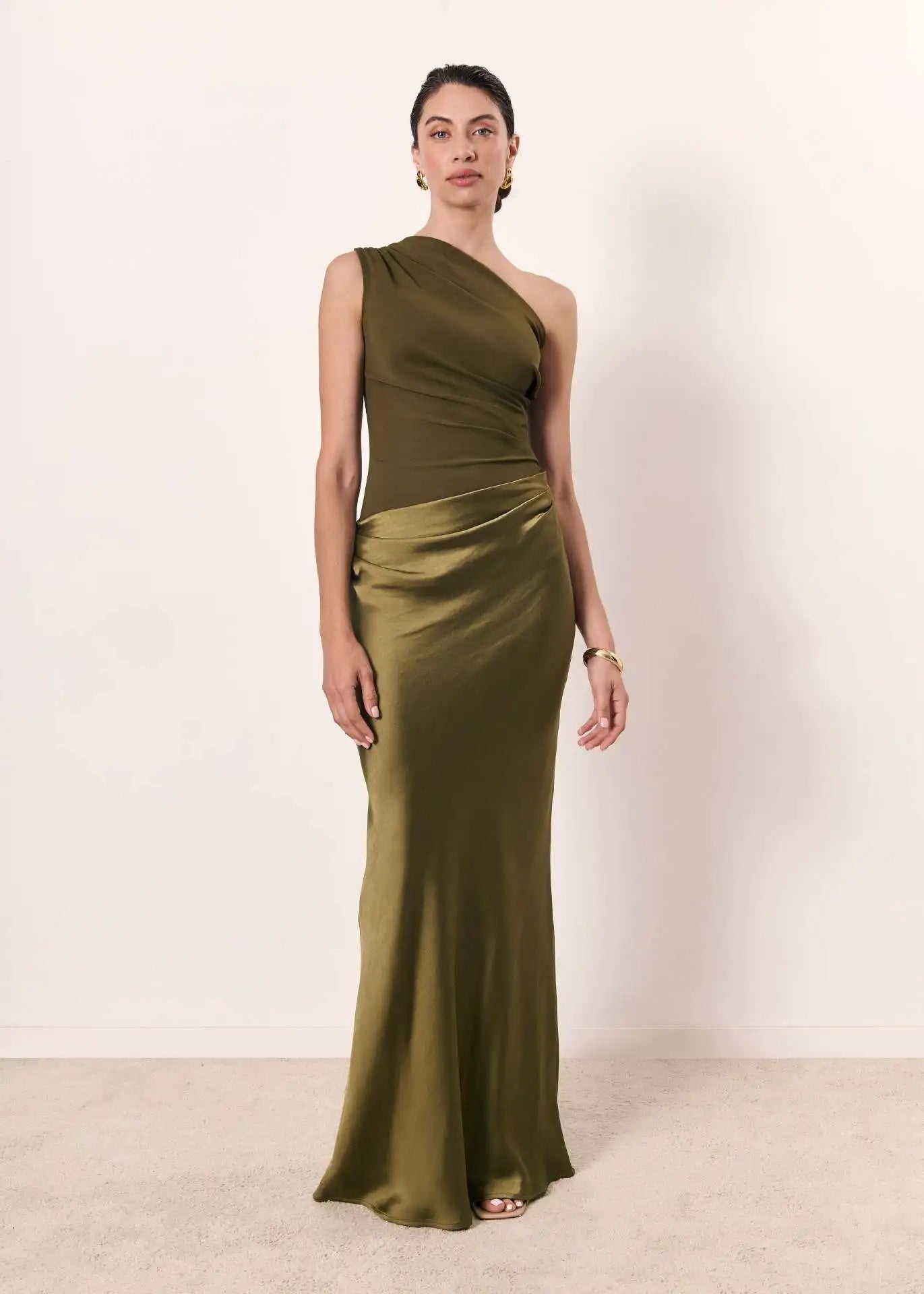 Alice | Maxi Dress with a Guilt in Satin