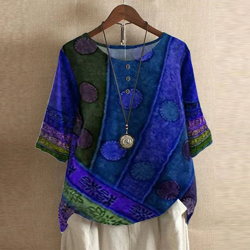 Rosalie | Retro-Inspired Blouse with Button Details