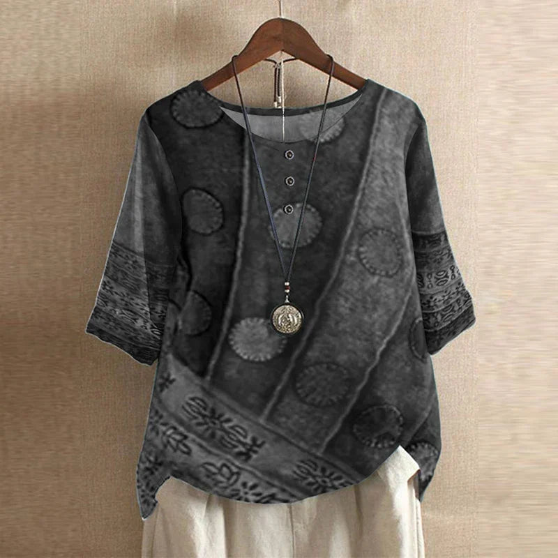 Rosalie | Retro-Inspired Blouse with Button Details