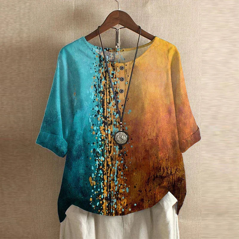 Rosalie | Retro-Inspired Blouse with Button Details