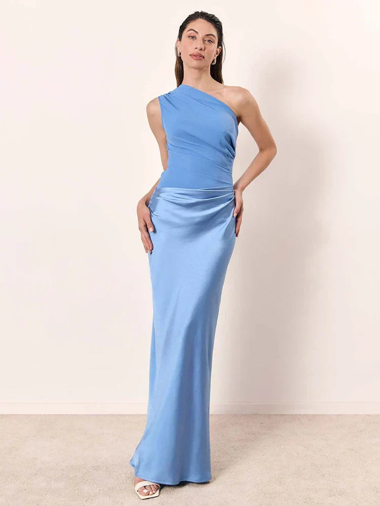Alice | Maxi Dress with a Guilt in Satin