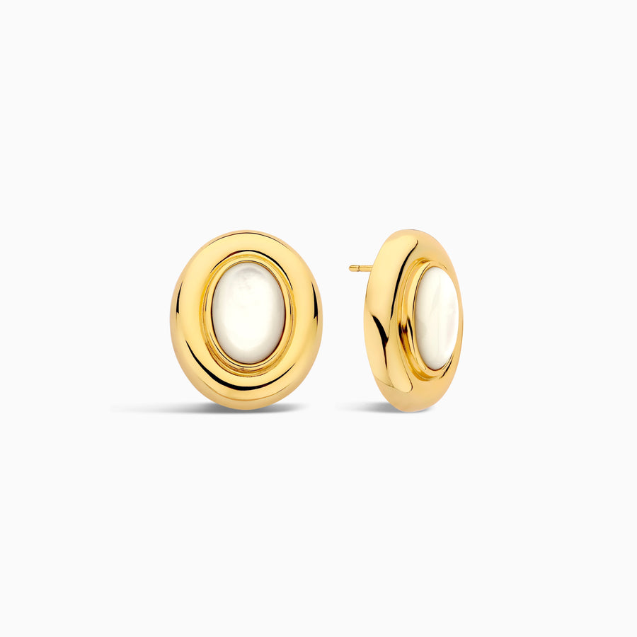 Giselle Gold Pearl Earrings