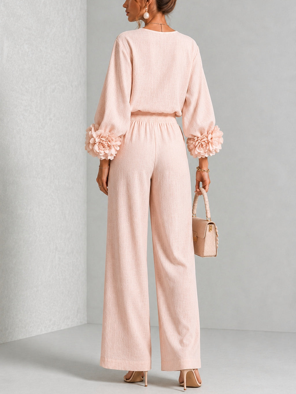 Rosalie I Floral Cuff Two-Piece Set