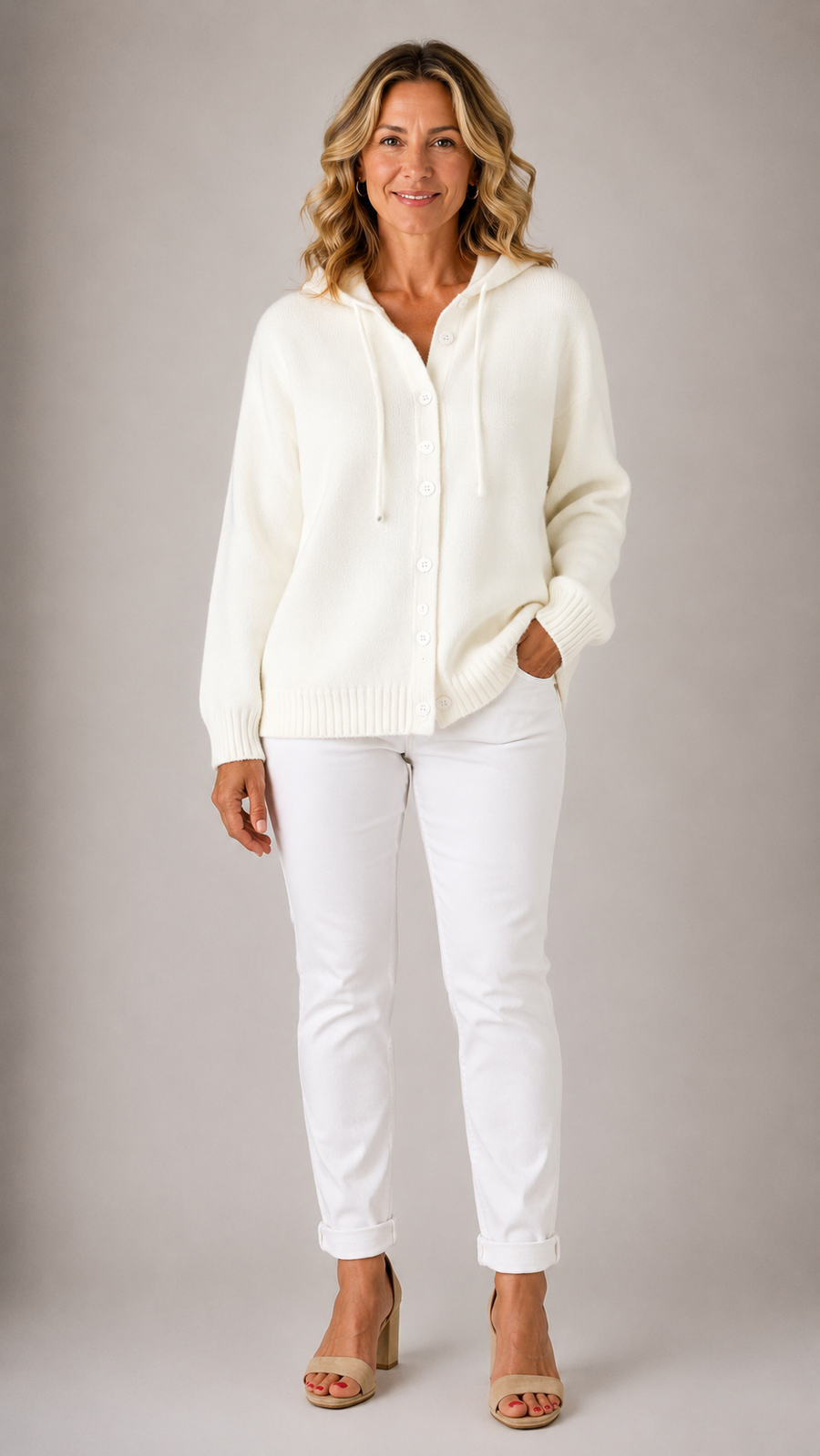 Bella Cosy Hooded Knit Cardigan