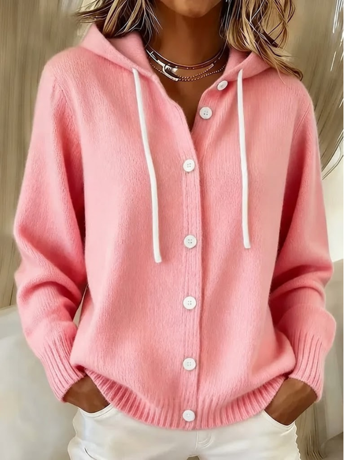 Bella Cosy Hooded Knit Cardigan
