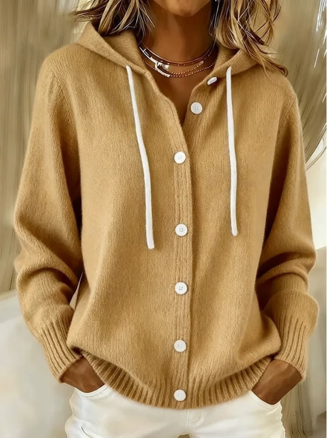 Bella Cosy Hooded Knit Cardigan