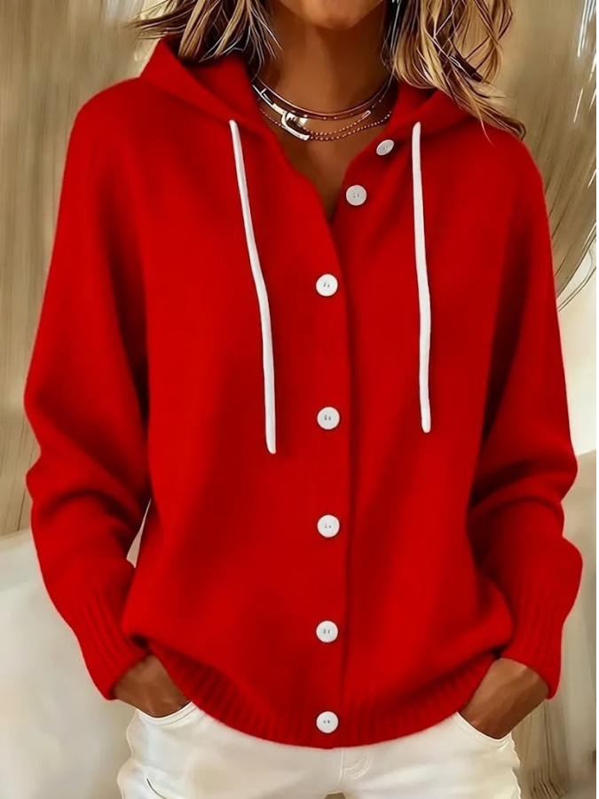 Bella Cosy Hooded Knit Cardigan