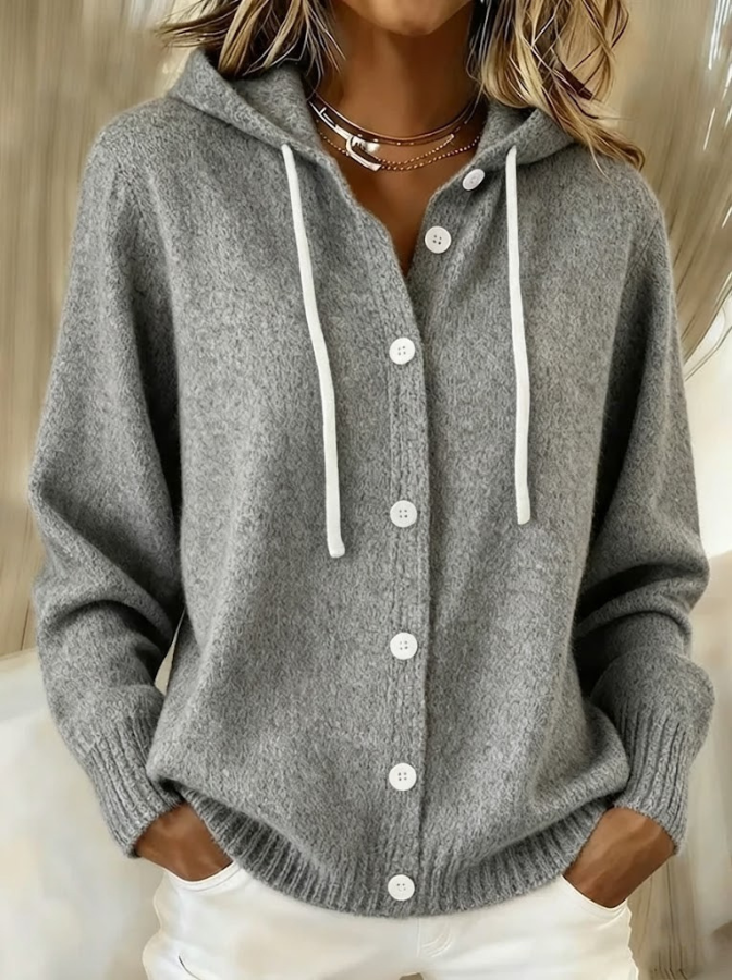 Bella Cosy Hooded Knit Cardigan