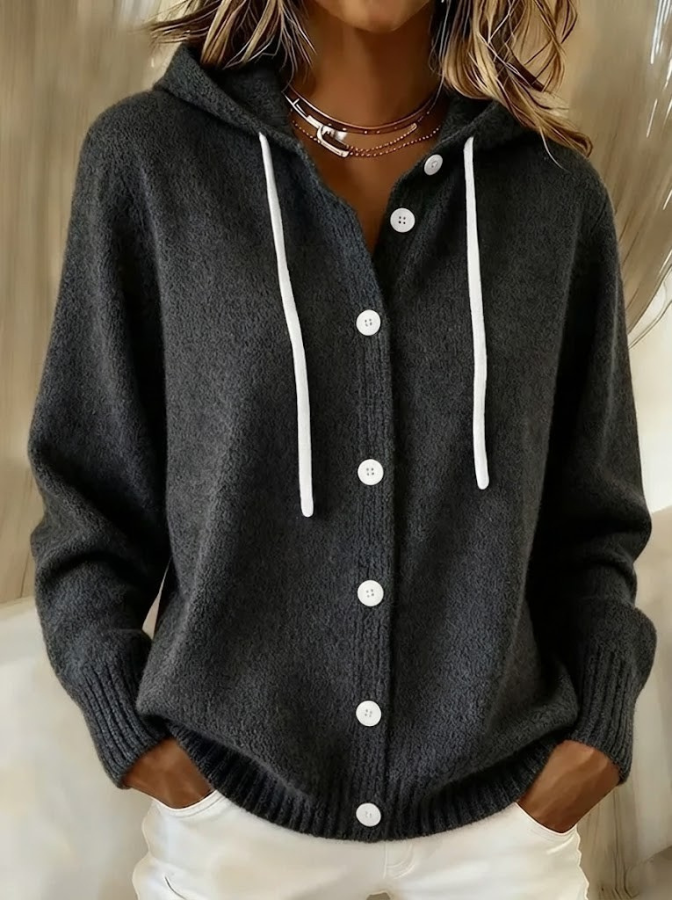Bella Cosy Hooded Knit Cardigan