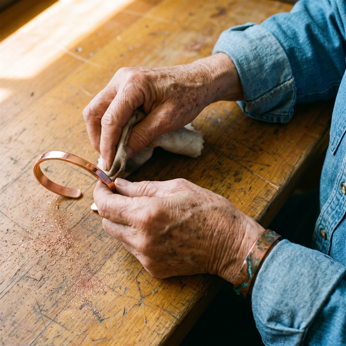 River Copper Bracelet